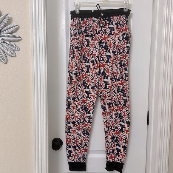 Blue red jogger sweatpants size M - Picture 1 of 5